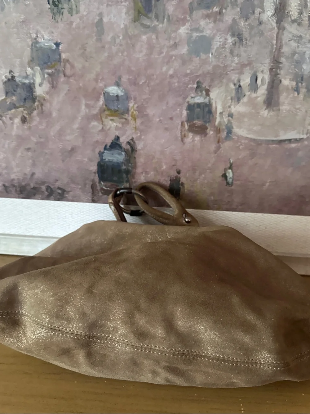 RUEHL 925 Soft Suede Hobo Shoulder Bag